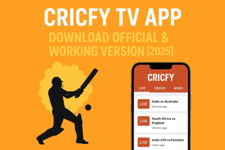 Cricfy APK Download Best App for Cricket Lovers 2025